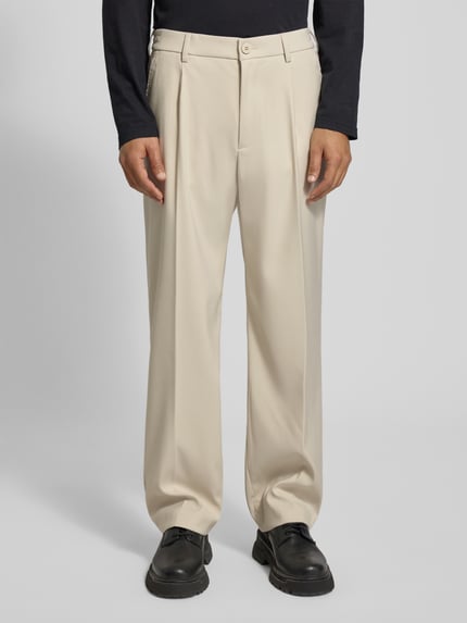 Jake*s Studio Men Stoffhose mit französischen Eingrifftaschen Kitt 4