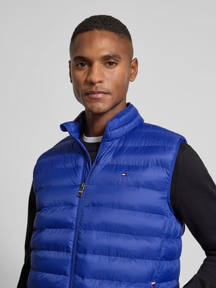 Tommy Hilfiger Regular fit bodywarmer met logostitching Koningsblauw - 3