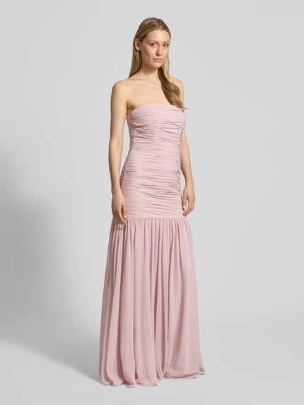 unique Maxikleid im Off-Shoulder-Look mit Raffungen Rosa 1