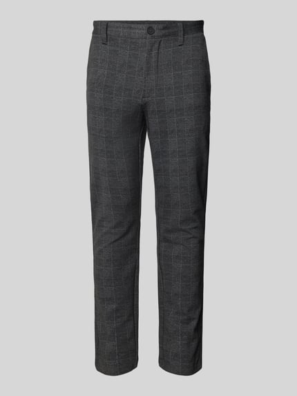 ONLY & SONS Spodnie o kroju tapered fit z dodatkiem streczu model ‘Mark’ Czarny 2