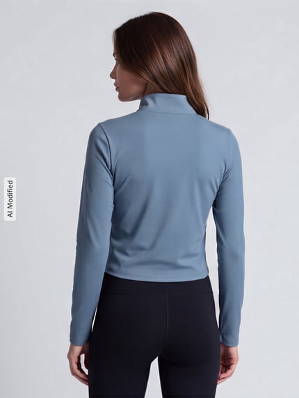 Under Armour Slim Fit Sport-Langarmshirt mit Logo-Print Hellgrau 5