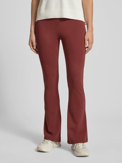 OH APRIL Bootcut leggings in viscose blend model 'Tia' Bordeaux - 4