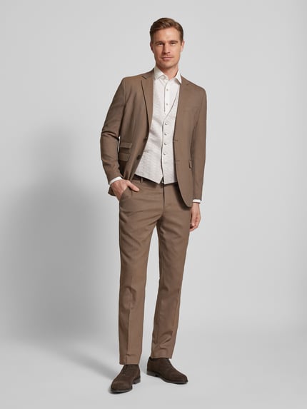 WILVORST Gilet met strookzakken Beige - 1