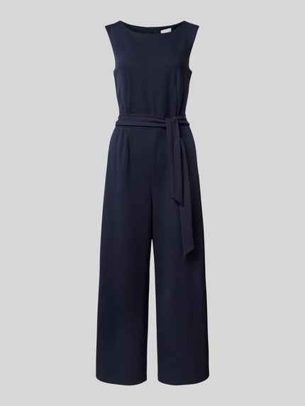 Jake*s Collection Jumpsuit mit Taillengürtel Marine 2