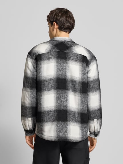 Redefined Rebel Regular fit overhemdjack met kentkraag, model 'Rian' Zwart - 5