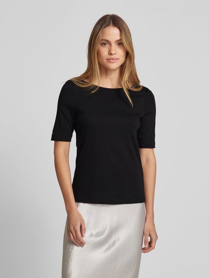 Christian Berg Woman T-Shirt mit U-Boot-Ausschnitt Black 4