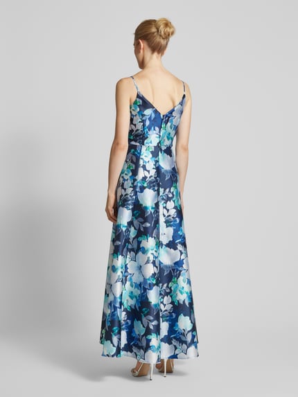 SWING Abendkleid mit V-Ausschnitt Marine 5