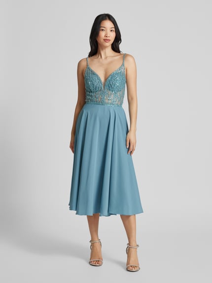 Hey Kyla Cocktailkleid mit Perlen- und Ziersteinbesatz Aqua 4