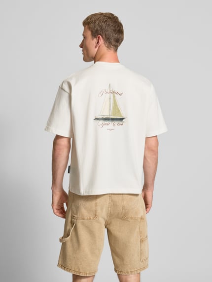 PROHIBITED T-shirt met ronde hals Offwhite - 4
