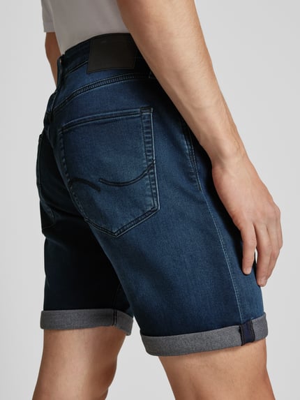 JACK & JONES Regular Fit Jeansshorts im 5-Pocket-Design Modell 'RICK' Dunkelblau 3