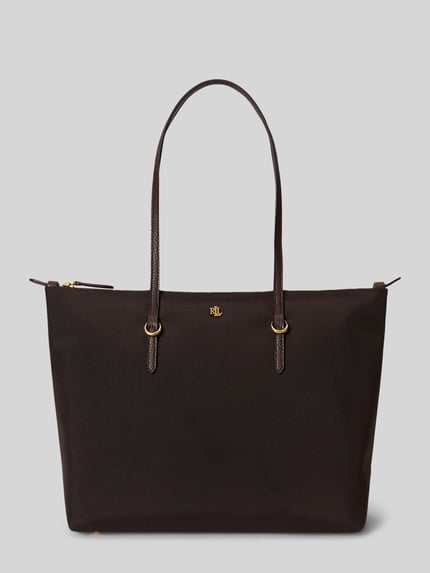 Lauren Ralph Lauren Henkeltasche mit Logo-Detail Dunkelbraun 1