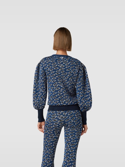 Rabanne Sweter w dzianinowym wyglądzie Granatowy 5