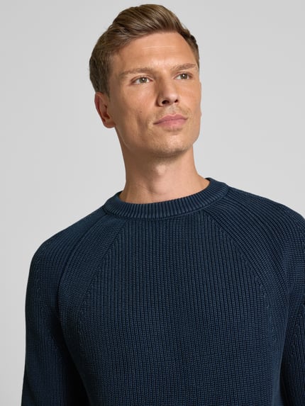 DRYKORN Gebreide pullover met ronde hals Donkerblauw - 3