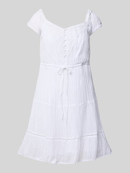 GUESS Mini-jurk met vierkante hals Wit - 2
