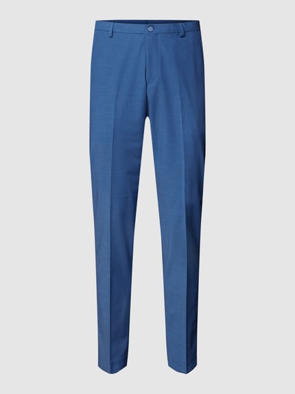 MCNEAL Slim Fit Anzughose mit Bügelfalten Jeansblau 2