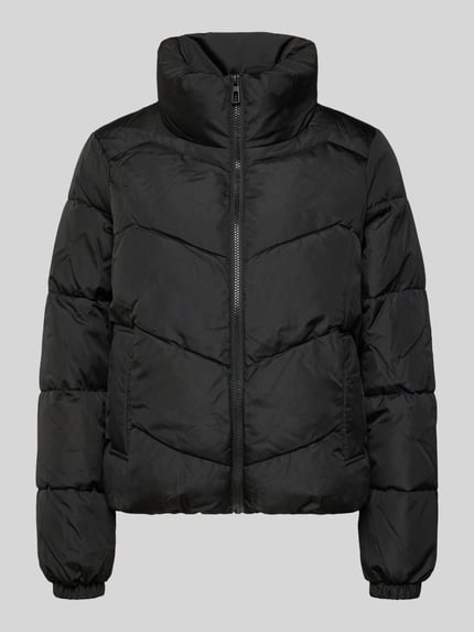 VERO MODA Regular Fit Steppjacke mit Stehkragen Modell 'LIGARIO' Black 2