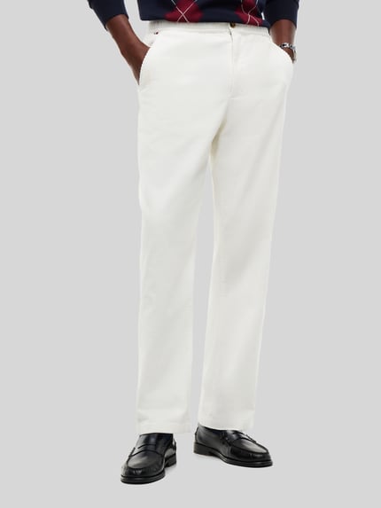 Tommy Hilfiger Straight Fit Cordhose aus reiner Baumwolle Modell 'DOVER' Offwhite 4