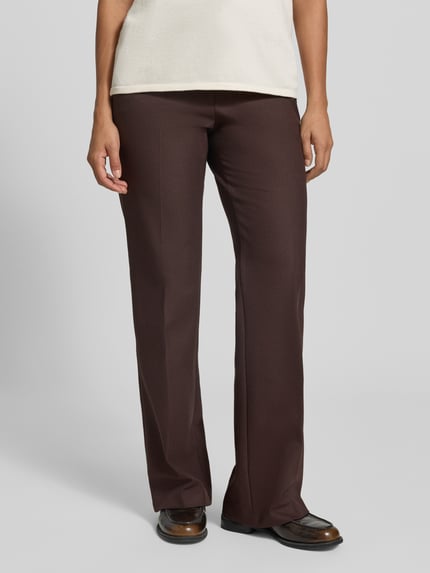 Jake*s Collection Regular Fit Gerade Hose mit Viskose-Anteil  Schoko 4