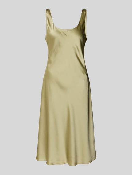 Lauren Ralph Lauren Knielanges Kleid mit Rundhalsausschnitt Modell 'CARESHA' Apfel 2