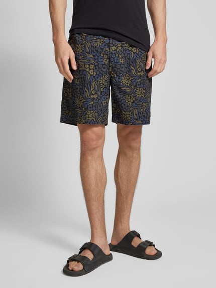 Dickies Regular Fit Shorts mit Allover-Print Modell 'SALTVILLE' Black 4