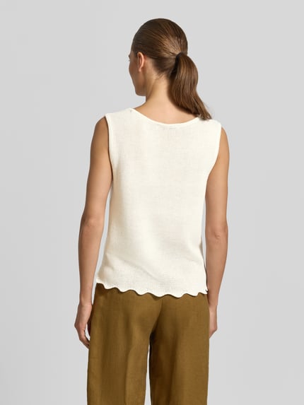 Betty Barclay Relaxed Fit Top in Strick-Optik Offwhite 5