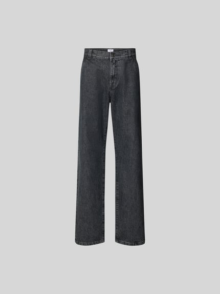 Filippa K Straight fit jeans met steekzakken Donkergrijs - 2