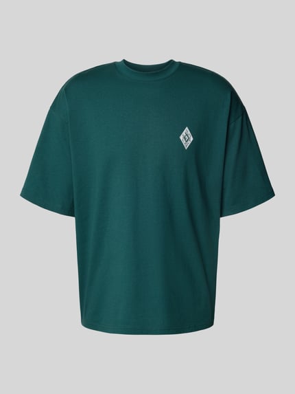REVIEW T-shirt z okrągłym dekoltem Ciemnozielony 2