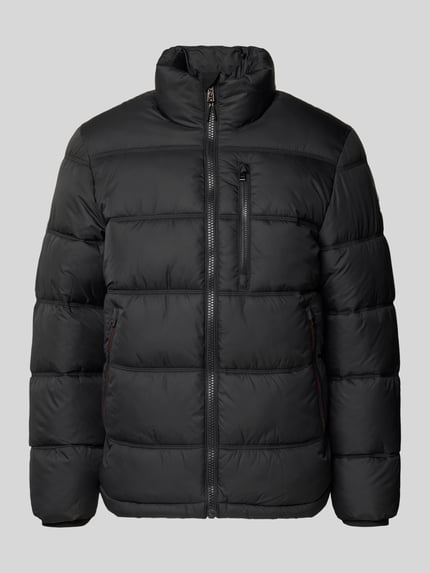 Tom Tailor Regular Fit Steppjacke mit Stehkragen Black 2