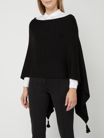 COMMA Poncho mit Zierquasten Black 4