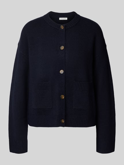 Christian Berg Woman Regular Fit Cardigan mit aufgesetzten Taschen Dunkelblau 1