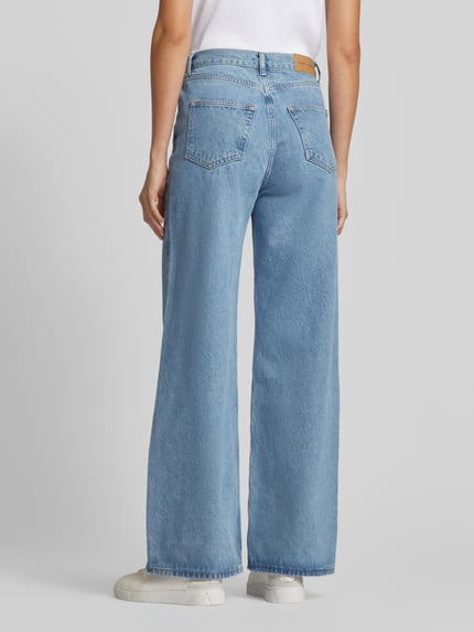 Samsøe Samsøe Wide Leg Jeans im 5-Pocket-Design Modell 'REBECCA' Hellblau 5