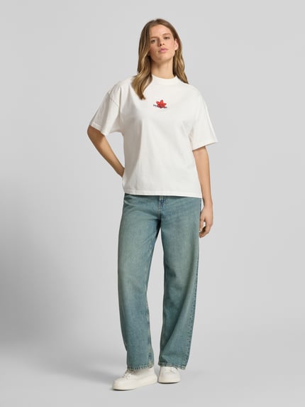 JJXX Jeansy w kroju wide fit w 5 kieszeni model 'Kyoto' Jeansowy niebieski 1