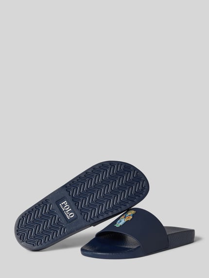 Polo Ralph Lauren Badslippers met polo bear-applicatie Marineblauw - 5