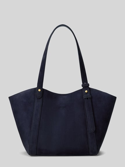 Lauren Ralph Lauren Henkeltasche aus echtem Schafsleder Modell 'TASHA' Dunkelblau 5
