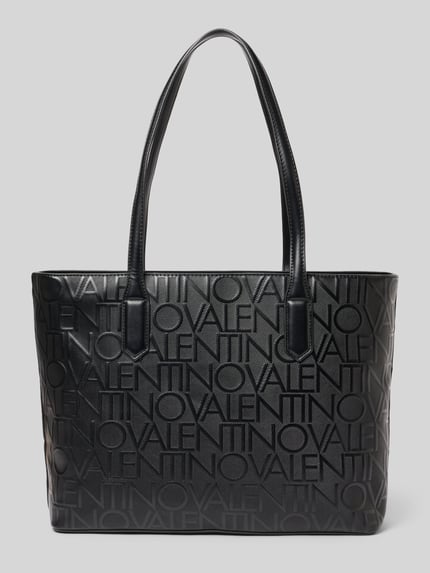 Valentino Bags Shopper mit Logo-Struktur Modell 'GYNEVRA RE' Black 3