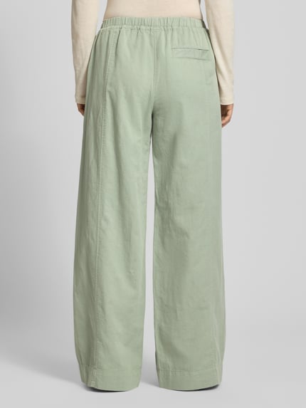 Marc O'Polo Loose Fit Leinenhose aus Baumwoll-Leinen-Mix Hellgruen 5