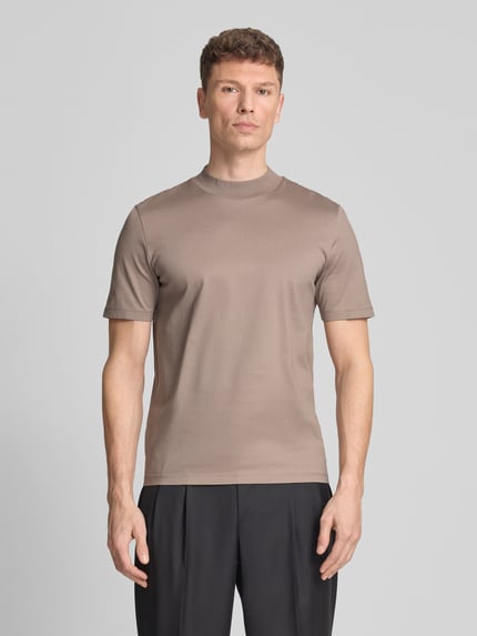 HUGO Regular Fit T-Shirt aus reiner Baumwolle Modell 'DIMERSOM' Hellbraun 4