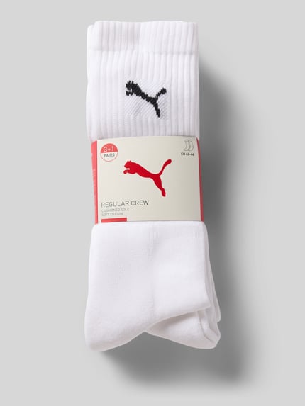 PUMA Socken mit Logo-Detail im 4er-Pack Weiss 3