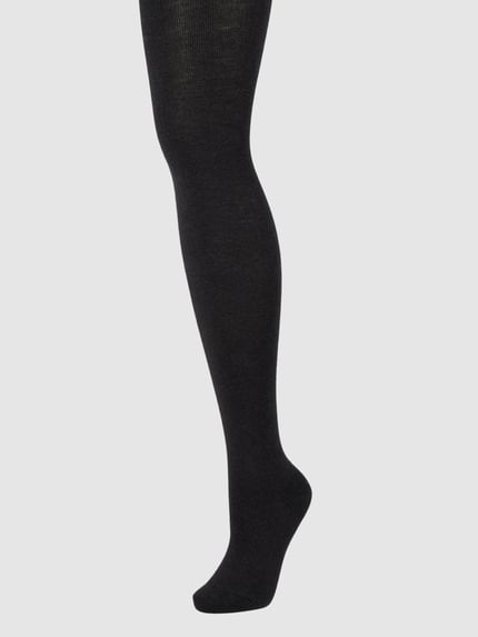 FALKE Panty met stretch, model 'Family' Antraciet gemêleerd - 1