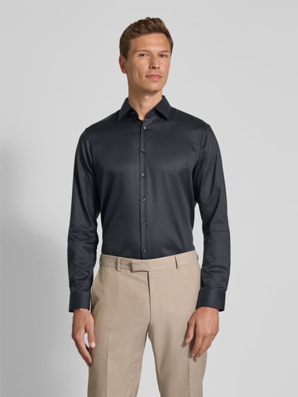 Jake*s Regular Fit Business-Hemd mit Kentkragen Anthrazit 4