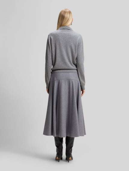 BOSS Pullover aus Kaschmir mit Polokragen Hellgrau 5