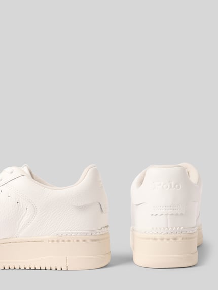 Polo Ralph Lauren Sneaker aus echtem Rindsleder Ecru 2