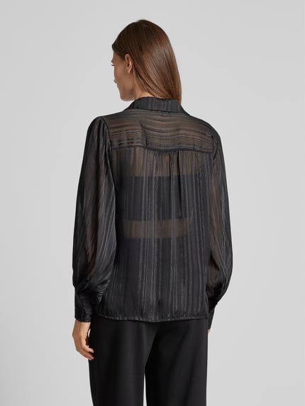 ZABAIONE Hemdbluse mit Knopfleiste Black 5