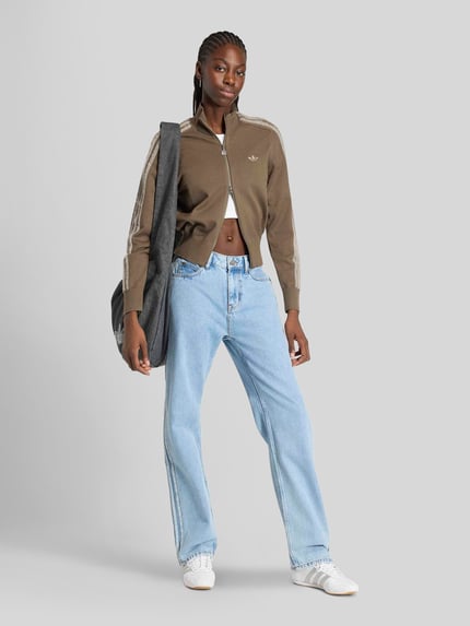 adidas Originals Straight Fit Jeans aus reiner Baumwolle Jeansblau 1