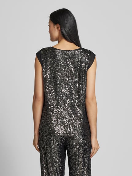Street One Blousetop met pailletten Antraciet - 5