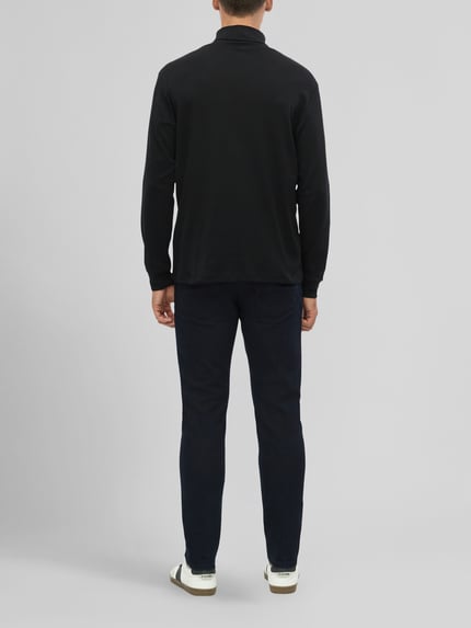s.Oliver RED LABEL Langarmshirt mit Rollkragen Jersey Black 4