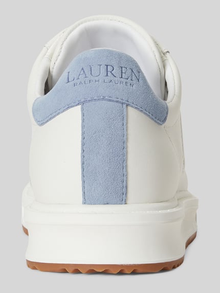 Lauren Ralph Lauren Sneaker aus echtem Leder mit Logo-Stitching Weiss 4