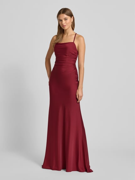 LUXUAR FASHION Avondjurk met plooien Bordeaux - 1