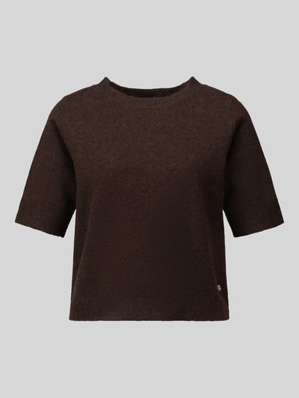 s.Oliver BLACK LABEL Regular Fit Pullover mit Woll-Anteil Dunkelbraun 2