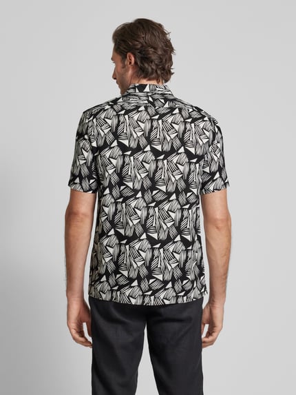 Antony Morato Regular fit vrijetijdsoverhemd met kentkraag Zwart - 5